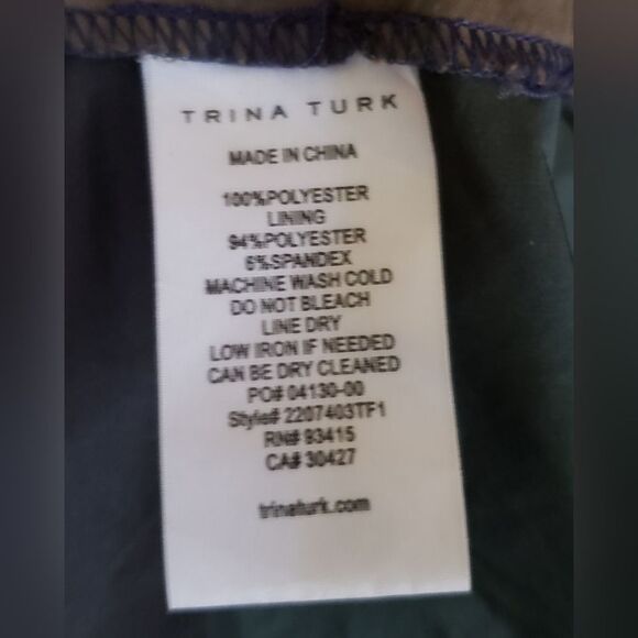 Trina Turk Dharma Color Block Jacket Size Large - Picture 9 of 11